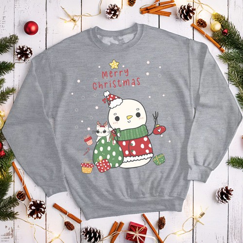 Cute Christmas Jumpers Ladies? Winter Snowman Mens and Womens Sweatshirts #MC - Picture 27 of 29