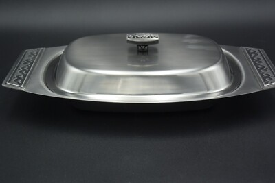 #ad #ad Vintage MCM International Stainless Deluxe Holloware Stainless Set Covered New $10.00