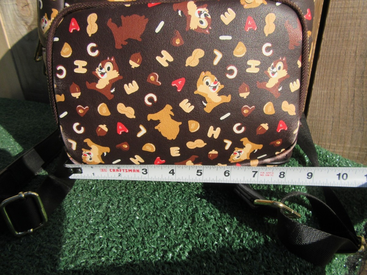 Loungefly Chip & Dale Brown Backpack with Playful Pattern Loungefly Disney Chip N main image 3