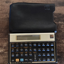 VINTAGE - HEWLETT PACKARD HP 12c Financial Calculator w/ Case Tested New Battery