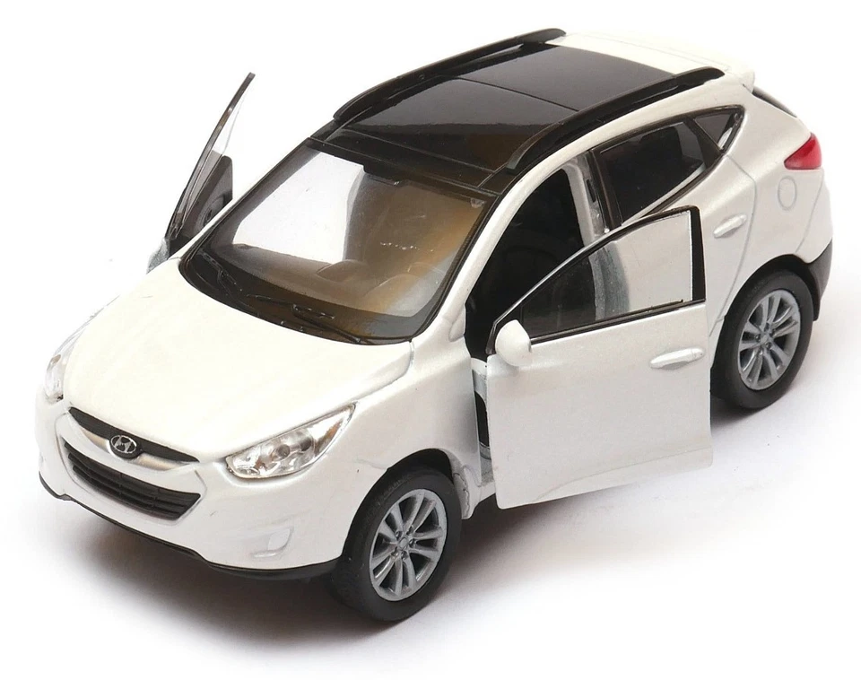 Welly Hyundai Tucson IX 35 белый жемчуг 1:34 1:39 масштаб 4,5 дюйма США ПОШЛИНЫ ОПЛАЧЕНЫ - Изображение 2 из 4