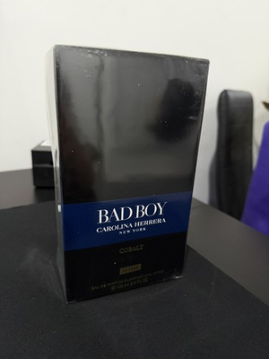 #ad Bad Boy Cobalt Elixir by Carolina Herrera 3.4 oz EDP Cologne for Men New In Box $88.98