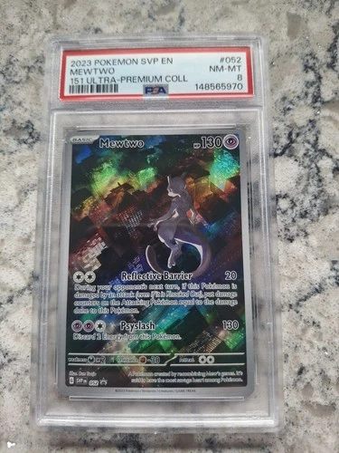 2023 Pokemon SVP EN 151 Ultra Premium Collection #052 Mewtwo PSA 8 NM-MT