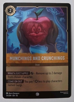 Munchings and Crunchings 33/204 Whispers in the Well Cold Foil NM