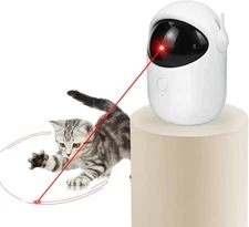 Laser Cat Toys for Indoor Cats Interactive Cat Toy 3 Speed Modes with Timer Rech