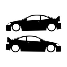 Set Of 2 Car Decal Stickers For Honda Integra Dc5 Acura Rsx