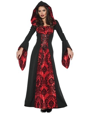 Scarlet Mistress Vampir Vampirin Twilight Deluxe Halloween Damen Kostüm S