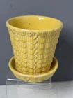3 1/2”Vintage 1930s NELSON McCOY Fishscale FISH SCALE Planter FLOWER POT Pottery