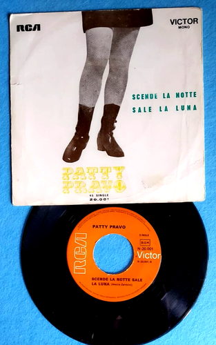 PATTY PRAVO il PARADISO / SCENDE La NOTTE SALE La LUNA 45 GIRI PORTOGALLO RCA - Foto 2 di 2