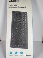 Anker Ultra Slim Bluetooth Keyboard 11.5x5 in Box Battery Operated