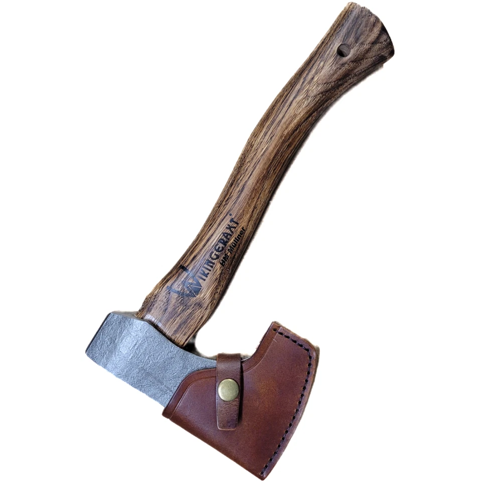 HM Müllner Wikingeraxt 500g mit  Hickorystiel mit Lederscheide Länge, 310 mm - Bild 3 von 3