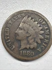 New Listing1880 Indian Head Cent Penny  Very Nice Details “Actual Coin Pictured"