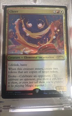 Magic: The Gathering Cheer Holiday 2025 Promo Foil Red/White Elemental Incarnat 