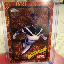 2025 Topps Chrome Marvel - Photon #24 - Iron Man Red & Gold Lazer Refractor /100