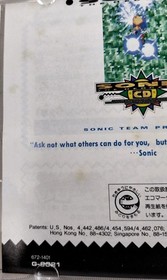 Sega Enterprises Sonic the Hedgehog CD Mega CD Soft