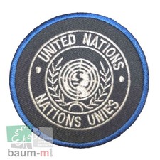 Aufn&auml;her Vereinte Nationen UN United Nations Abzeichen blau Verteidigung