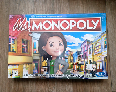 Hasbro Gaming Ms. Monopoly Brettspiel Wirtschaft ital. Ausgabe 2018 2+ E8424 