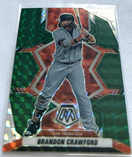 2022 Panini Mosaic Baseball Brandon Crawford SF Giants Green Mosaic Prizm #89