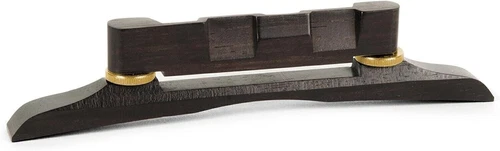 Golden Age Adjustable Archtop Mandolin Bridge, With gold posts and thumbwheels