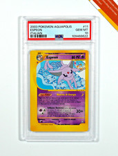 Pokemon PSA 10 Espeon #11 Aquapolis 2003 Italian on eBay