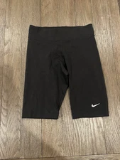 Mens Vintage Nike  Cotton Spandex Tights Compression Shorts Black Small