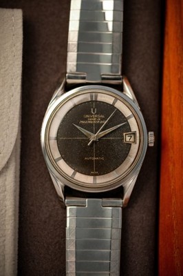 Universal Geneve Polerouter ref. 204503-2BD, year 1959, tropical dial microrotor