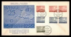 DR WHO 1956 SWEDEN FDC OLYMPICS CACHET COMBO COIL/BOOKLET PAIR w29747