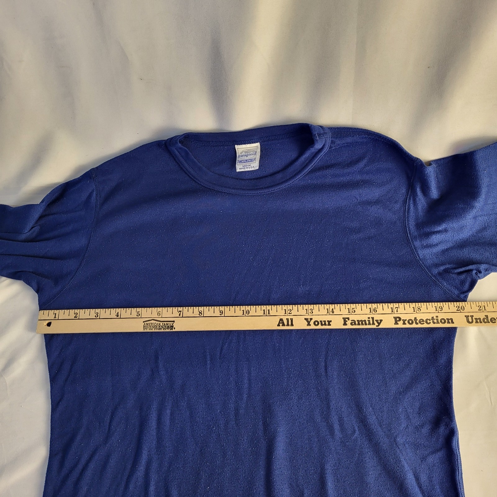 Vintage Patagonia Mens M Capilene Base Layer Pants and Shirt Blue USA thumbnail 8