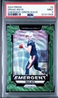 2024 Panini Prizm - Emergent Drake Maye #4 Green Wave Prizm (RC) MINT 9