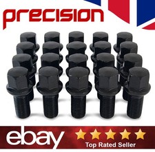20 x Audi Wheel Nuts Bolts Black For Original Equipment Alloys