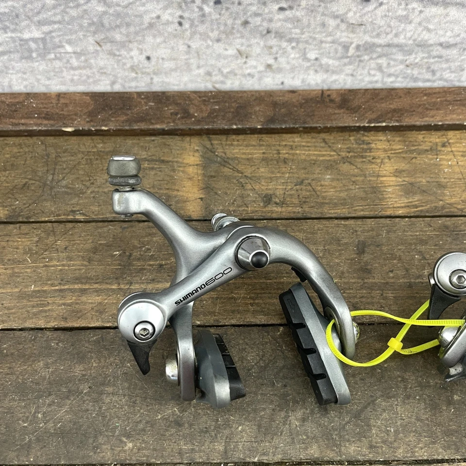 Par de frenos de pinza de bicicleta de carretera Shimano 600 BR-6400 de colección Japón 49 VIA tracción lateral Foto 3 de 4