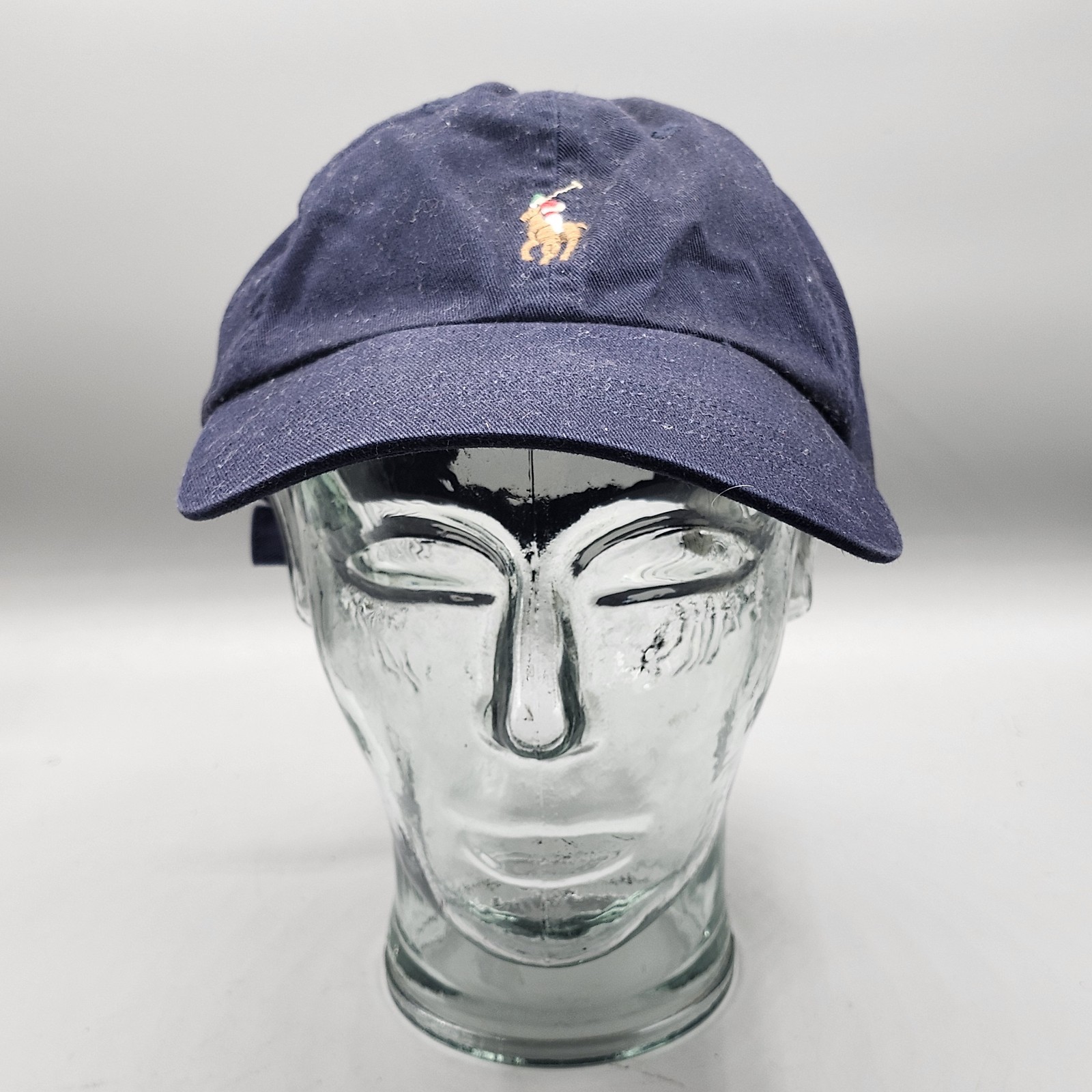 Ralph Lauren Polo Cappello Berretto Fibbia Regolabile Ricamato Pony Uomo OSFA