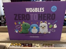WOOBLES Zero to Hero Beginner to Intermediate Learn To CROCHET KIT Gift Box NIB