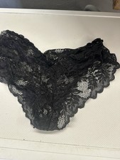 Slip Höschen aus Spitze, Schwarz