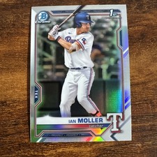2021 Bowman Draft Chrome Ian Moller Refractor #BDC-42 1st Bowman RC