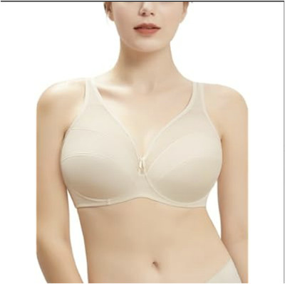 AILIVIN Underwire Minimizer Bra Women 38C / 85C Nude/Tan Full Figure Cross Back