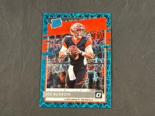 2020 PANINI DONRUSS OPTIC JOE BURROW #151 RATED ROOKIE TEAL VELOCITY PRIZMS SP