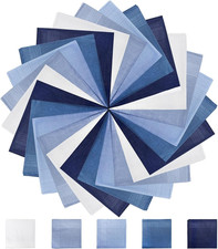 25 Pack Men'S Handkerchiefs, Soft Pure Cotton Hankies for Men, 15.5 Inch Classic