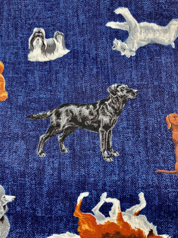 Tecido acolchoado 5,75 jardas VIP Cranston Print Works- Joan Messmore raças de cães - Imagem 4 de 4