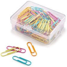 28mm Assorted Color Paper Clips Premium Rustproof Small Paperclip for Office