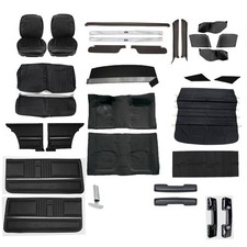 Complete Standard Interior Kit 1967 Camaro Coupe Bucket Seats Black