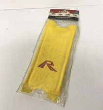 NOS VINTAGE RALEIGH RAMPAR BURNER OLD SCHOOL BMX STEM PAD - YELLOW FABRIC