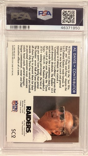 1992 PRO SET AL DAVIS HOF INDUCTEES #SC2 PSA 9 PSA Set Registry! Low Pop 12!! - Picture 2 of 2