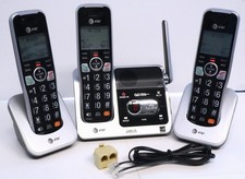 AT T BL102-3 3-Handset Cordless Phone Answering System Smart Call Blocker Tested