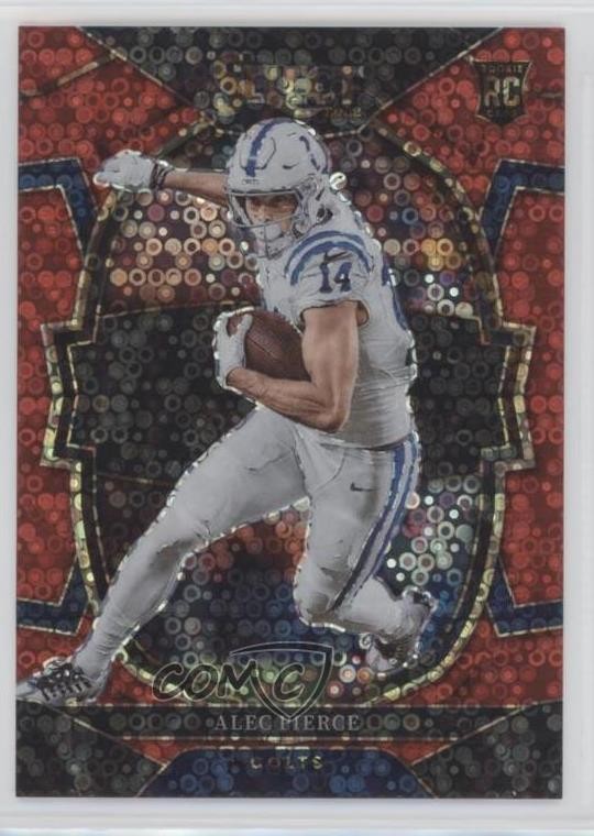 2022 Panini Select Concourse Red Disco Prizm 10/49 Alec Pierce #45 3h1