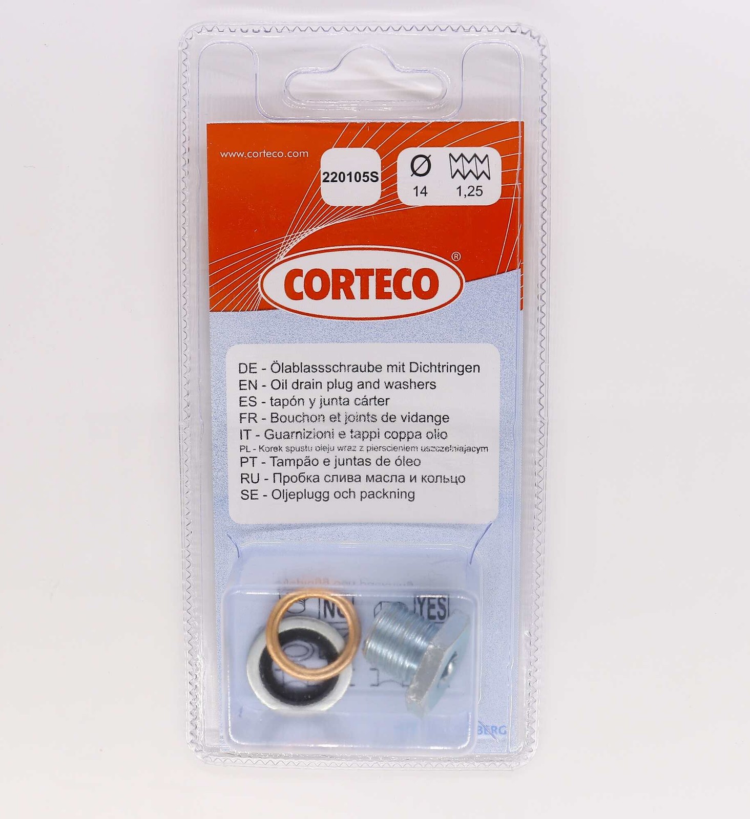 Für CORTECO 220105S SEALING PLUG, OIL SUMP
