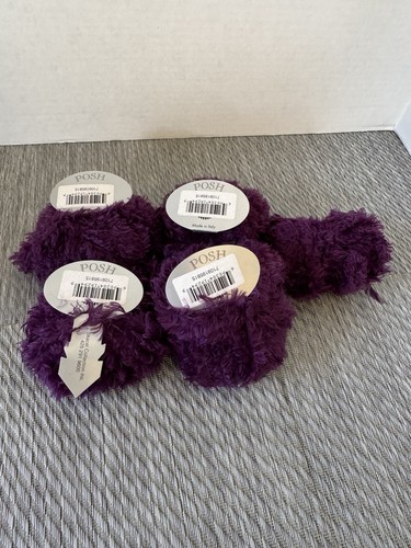 Skacel Posh filato per ciglia ~ colore #5815 viola ~ 50 g/94 iarde ~ 100% nylon ~ lotto di 5 - Foto 4 di 4