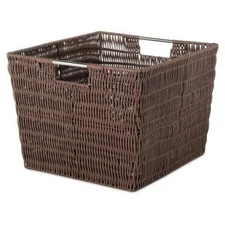Whitmor Rattique Storage Tote Basket - Java - 13 x 15 x 9.8