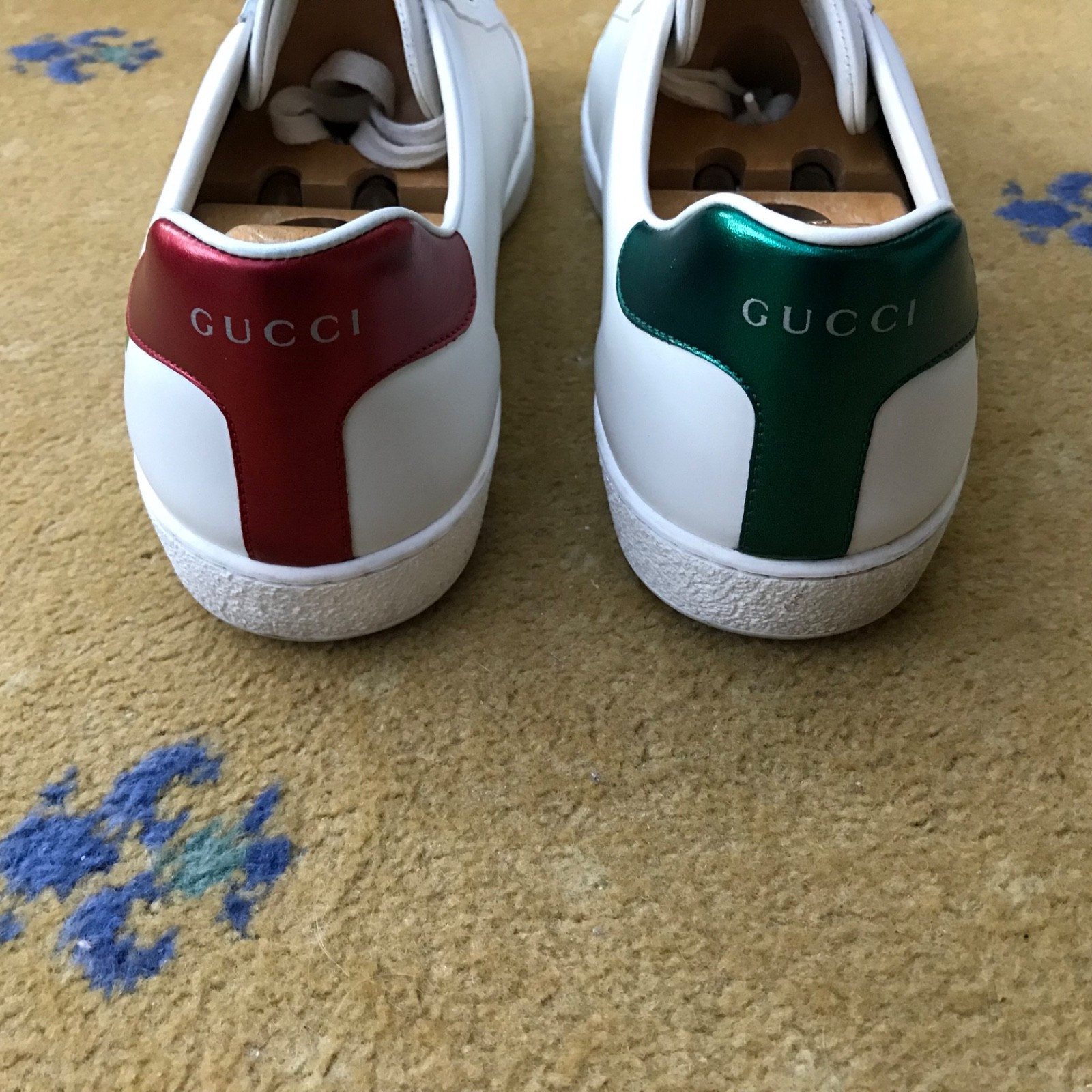 Gucci Trainers Sneaker Shoes Ace Interlocking G Green Red Mens UK 11 US 12 EU 45 thumbnail 10