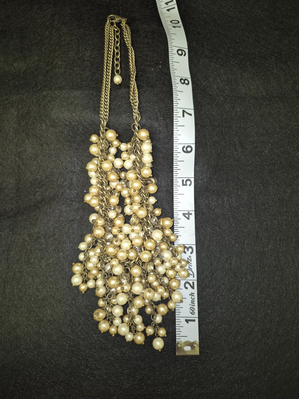 ANN TAYLOR LOFT STATEMENT CHUNKY BIB NECKLACE FAU… - image 2